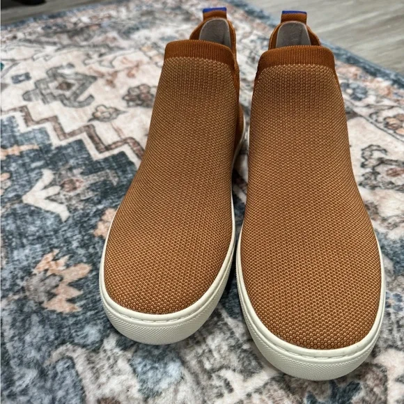 Rothy’s tan brown high top slide in washable sneaker - Picture 3 of 7
